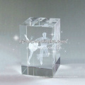 2015 Cube 3D Laser Engraved Crystal Gifts For Dancer Favors Souvenirs
